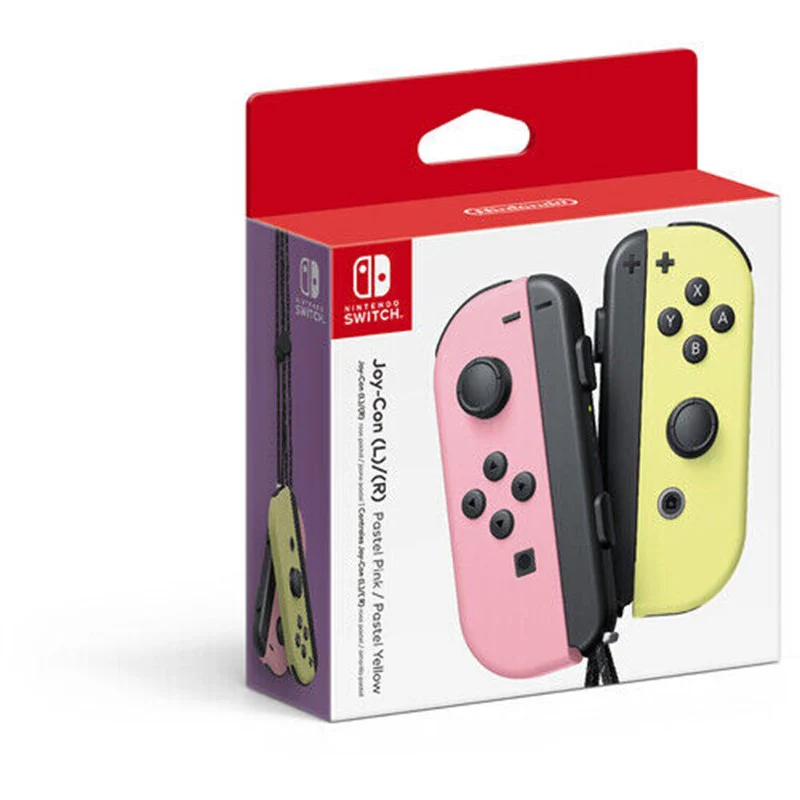 Joy-Con (L)/(R) - Cake Pink/Pastel Yellow Nintendo Controller - Image 3