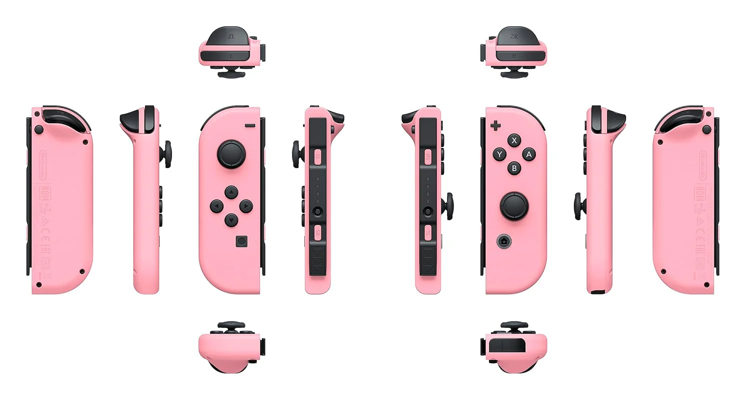 Joy-Con (L)/(R) - Cake Pink/Pastel Yellow Nintendo Controller - Image 5
