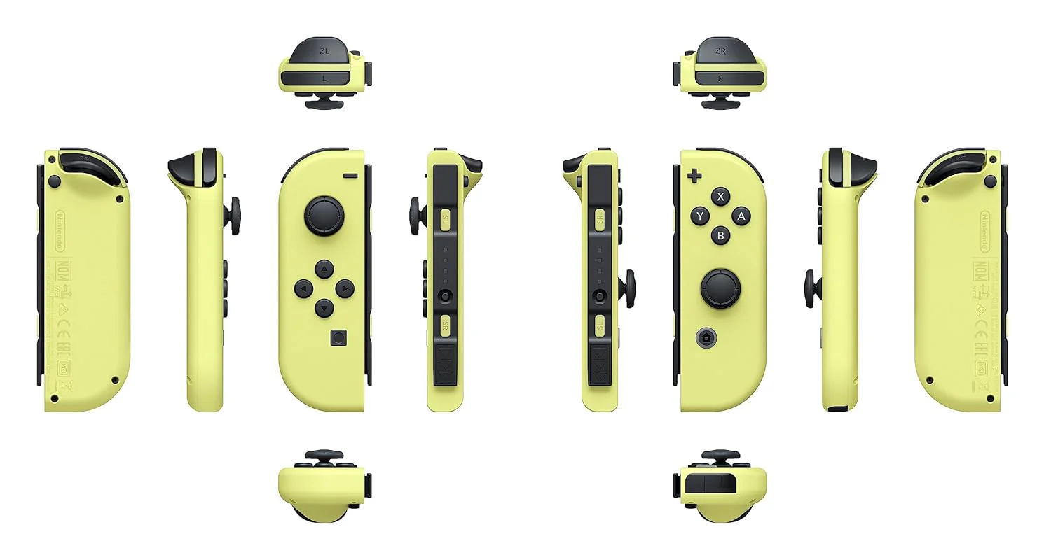 Joy-Con (L)/(R) - Cake Pink/Pastel Yellow Nintendo Controller - Image 6