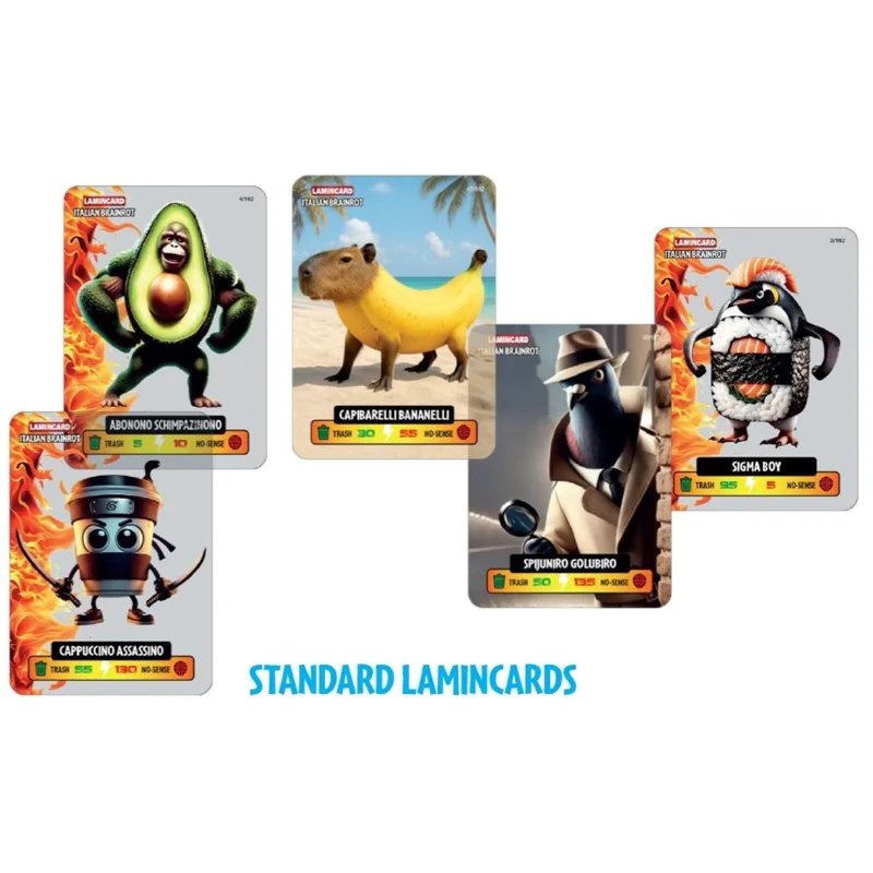 Lamincard Italian Brainrot Collectable Cards Pack - Assorted - Image 3