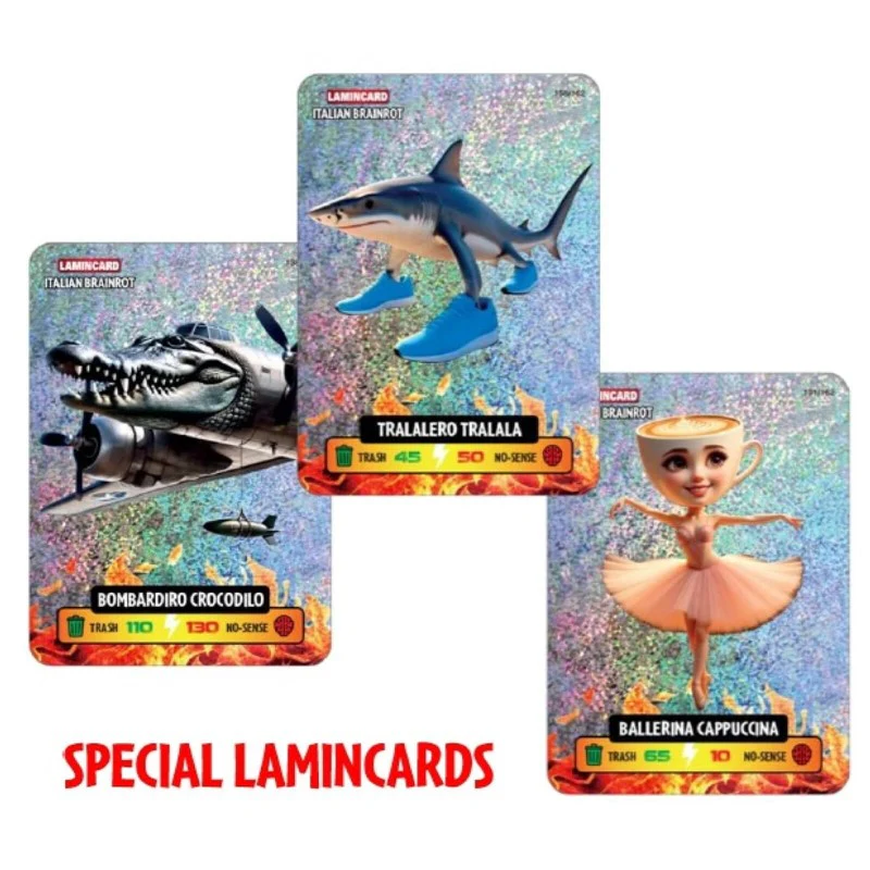 Lamincard Italian Brainrot Collectable Cards Pack - Assorted - Image 4
