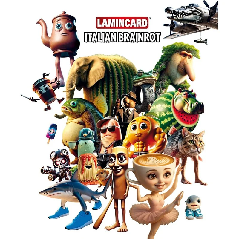 Lamincard Italian Brainrot Collectable Cards Pack - Assorted - Image 5