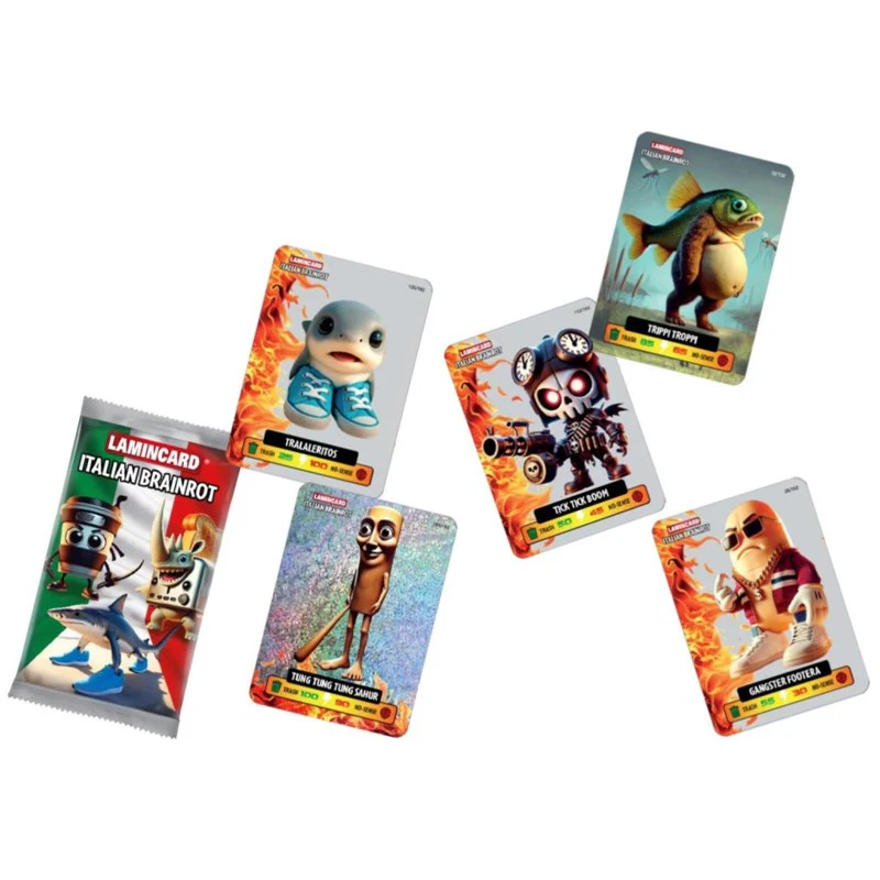 Lamincard Italian Brainrot Collectable Cards Pack - Assorted - Image 7