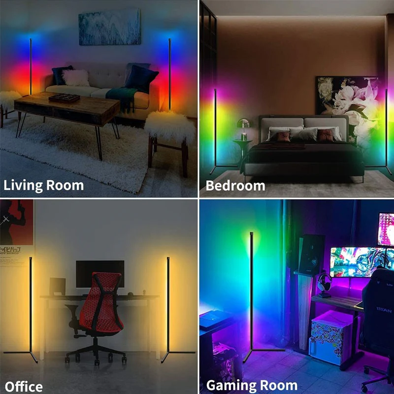 LED RGB Corner Light For Gamers and Home Decoration with Application and Remote Control - Image 4