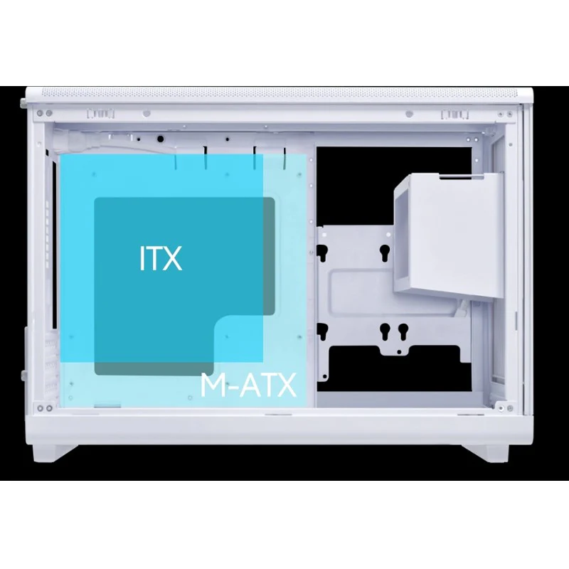 LIAN LI A3 DAN Micro ATX Gaming PC Case - White - Image 2