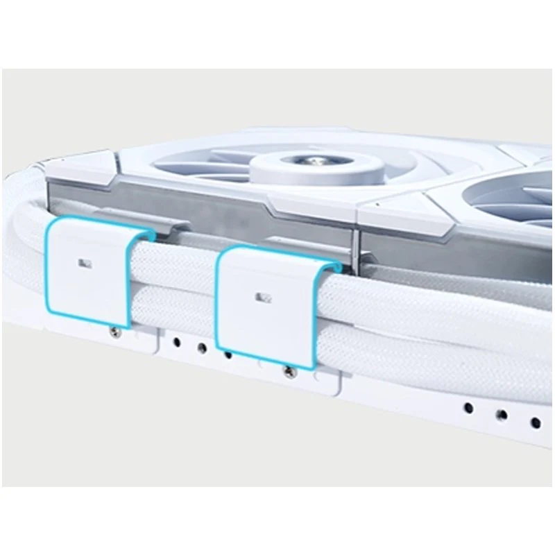 LIAN LI Hydro-Shift LCD 360 RGB Liquid CPU Cooler - White - Image 4