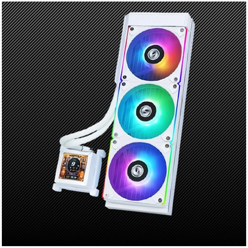 LIAN LI Hydro-Shift LCD 360 RGB Liquid CPU Cooler - White - Image 5