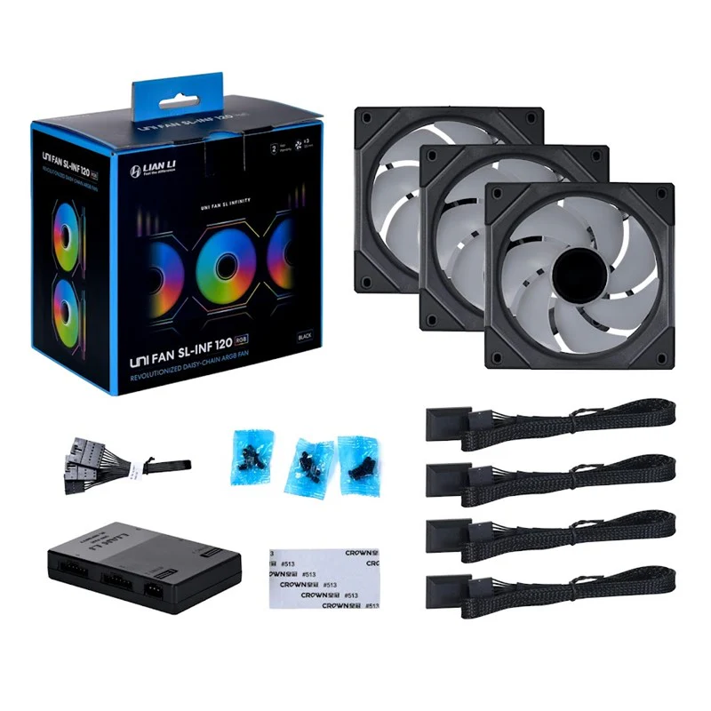 LIAN LI UNI FAN SL-INFINITY INF120-3 120mm ARGB Case Fans (Pack of 3) - Image 9