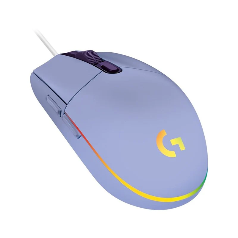 Logitech G203 LIGHTSYNC RGB Lighting Gaming Mouse - Lilac - Open Box - Image 2