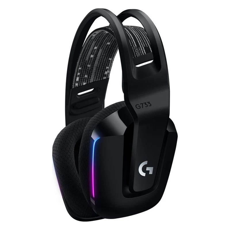 Logitech G733 Lightspeed Wireless RGB Gaming Headset, Black - Open Box - Image 2