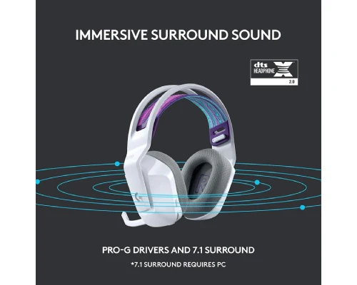 Logitech G733 Lightspeed Wireless RGB Gaming Headset, White - Open Box - Image 4