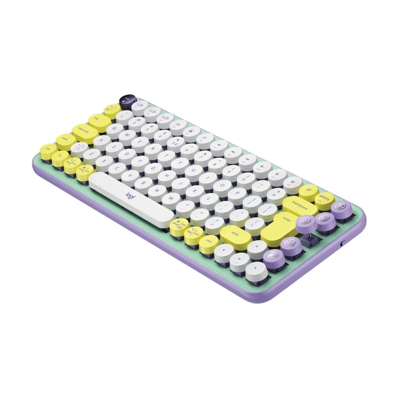 Logitech POP Keys Wireless Mechanical Emoji Keyboard, Arabic - Image 2