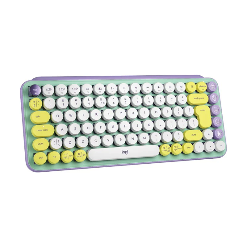 Logitech POP Keys Wireless Mechanical Emoji Keyboard, Arabic - Image 3