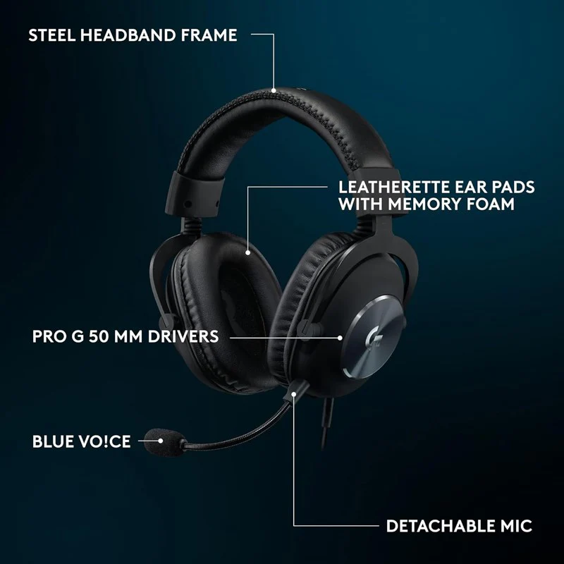 Logitech PRO X SE Wired Gaming Headset PC, Xbox, PS5/PS4 - Black - Image 8