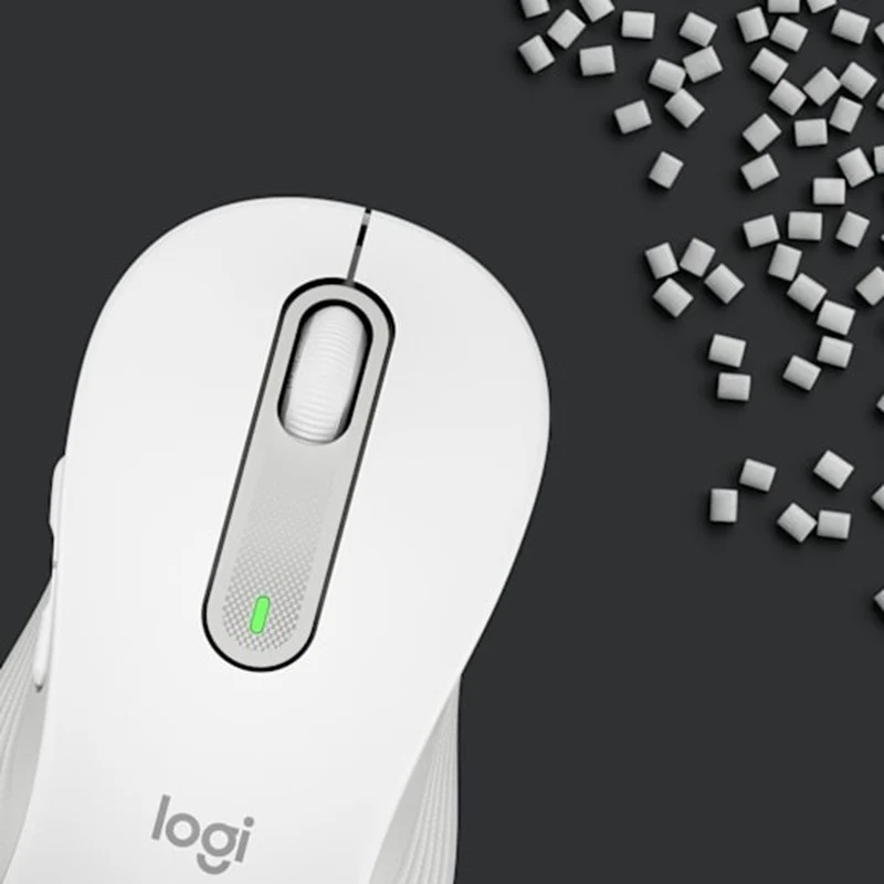 Logitech Signature M650 L Wireless Mouse - Off White - Image 5