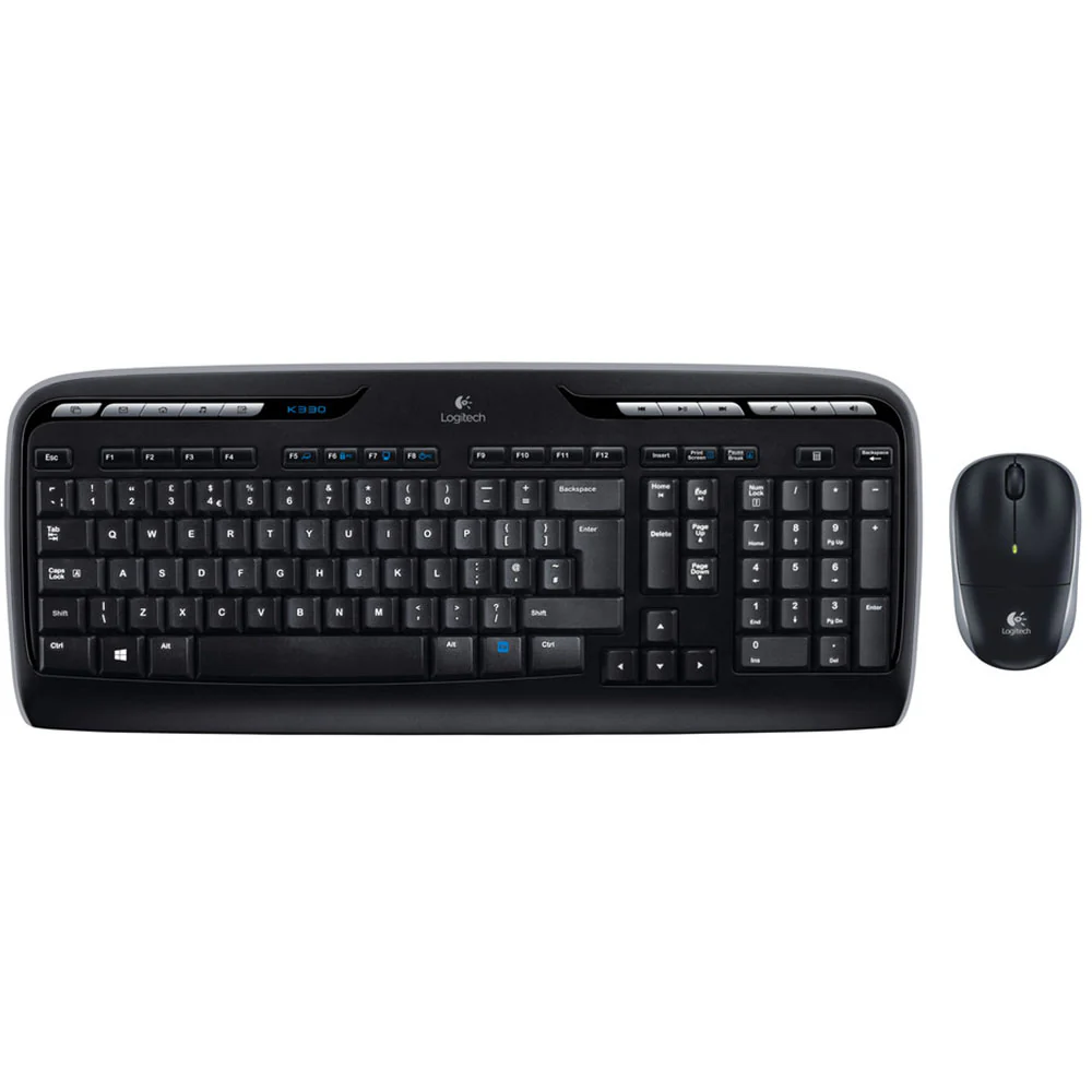 Logitech Wireless Keyboard & Mouse MK330 (Arabic/English Key Letters)