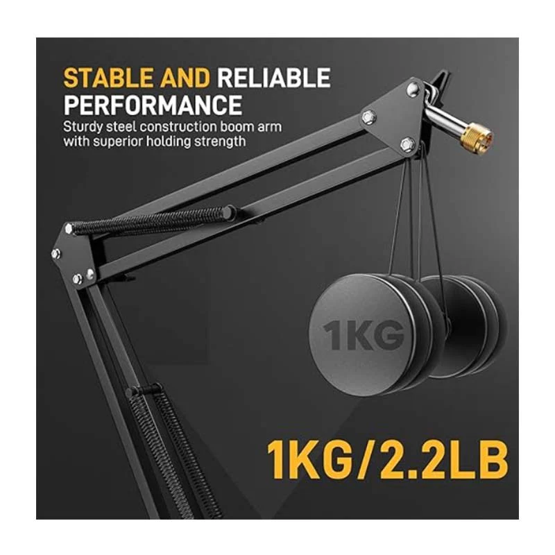 Maonocaster BA-20 Microphone Suspension Boom Arm Stand - Black - Image 2