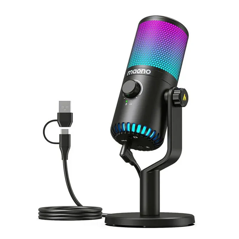 Maonocaster DM30 RGB Gaming Microphone for PC, USB Programmable - Image 2