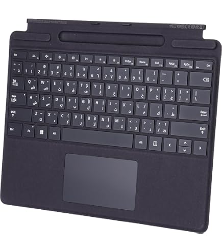 Microsoft Surface Signature Keyboard With Slim Pen for Surface Pro 9 & Surface Pro 10, Arabic - Black - Image 2