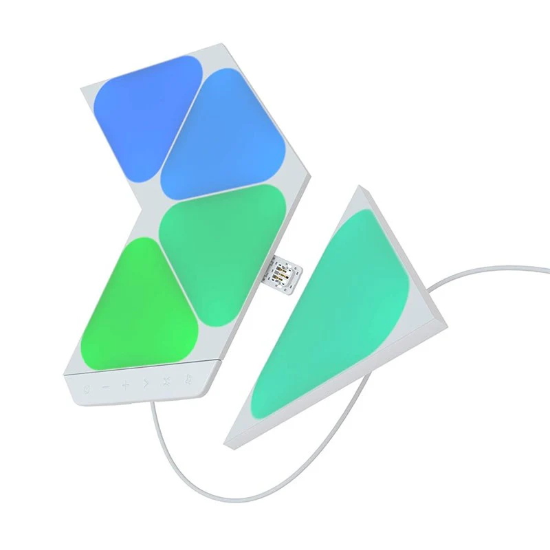 Nanoleaf Shapes Mini Triangles Starter Kit 5 Light Panels - White - Open Box - Image 2