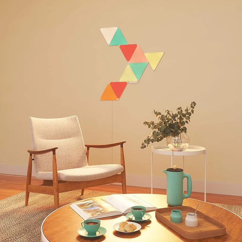 Nanoleaf Shapes Mini Triangles Starter Kit 5 Light Panels - White - Open Box - Image 4