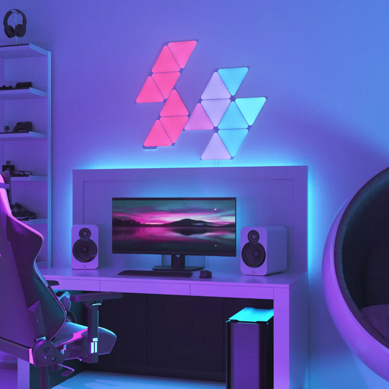 Nanoleaf Shapes Triangles Starter Kit 15 Light Panels - White - Image 3