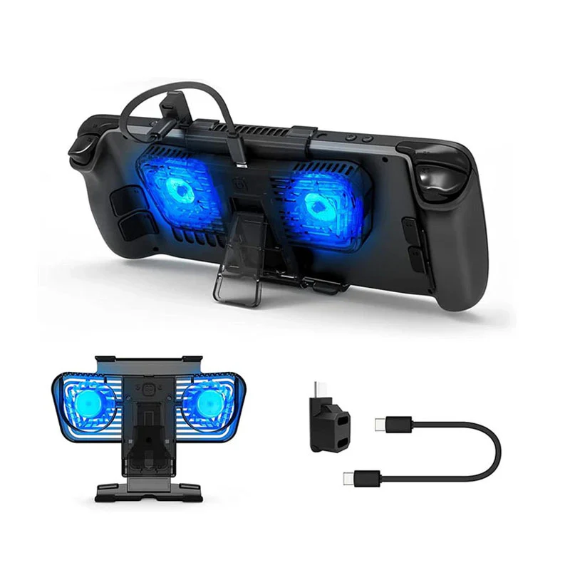 New Rgb Cooling Fan With Kickstand For Nintendo Switch Oled Mode