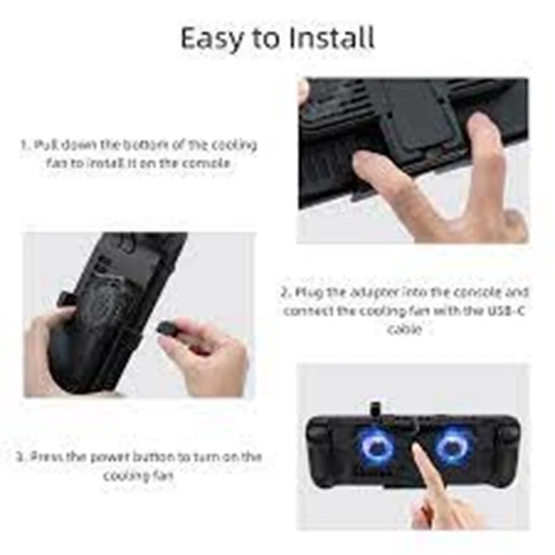 New Rgb Cooling Fan With Kickstand For Nintendo Switch Oled Mode - Image 2