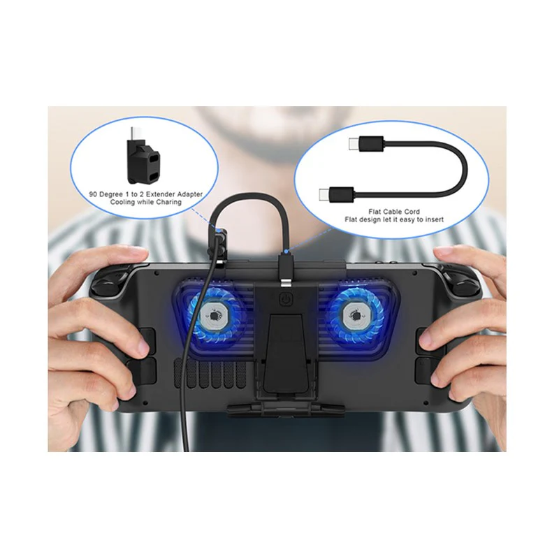 New Rgb Cooling Fan With Kickstand For Nintendo Switch Oled Mode - Image 3