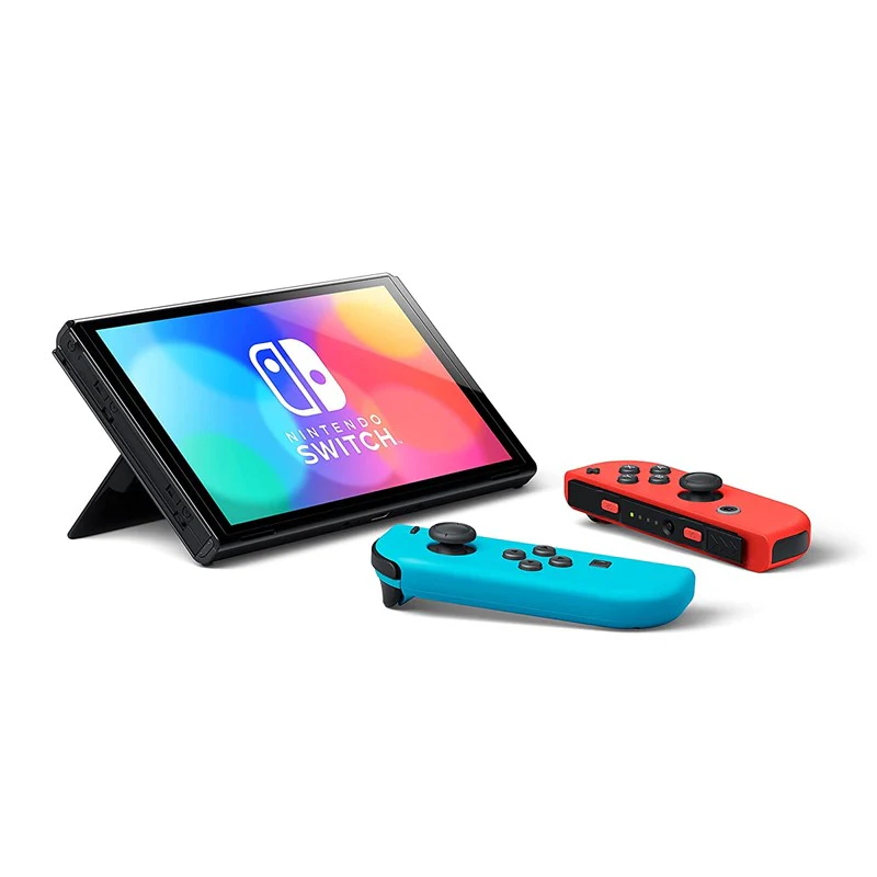 Nintendo Switch OLED Console with Neon Blue/ Neon Red Joy-Con - Image 3