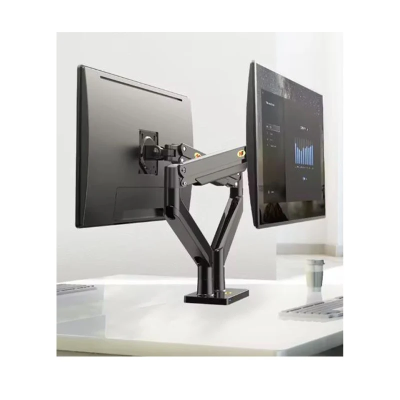 North Bayou G32 Dual Monitor Desk Mount Stand Gas Spring Arm Full Motion 22"-32" Monitor - Image 3