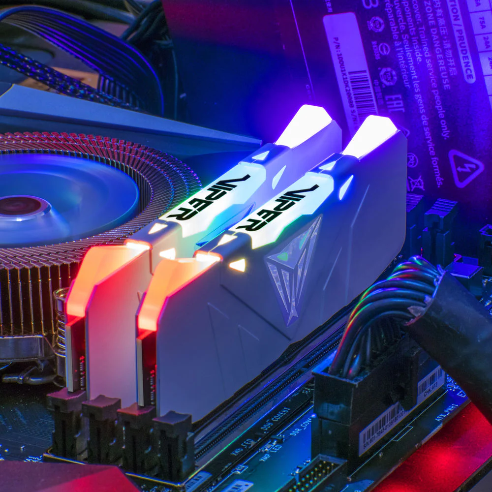 Patriot Viper RGB 16GB (2 x 8GB) DDR4 3200 MHz RAM Memory Kit - White - Image 4