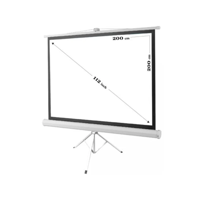 RoyalVision TriPod Projector Screen with Stand 110" (200x200 cm)