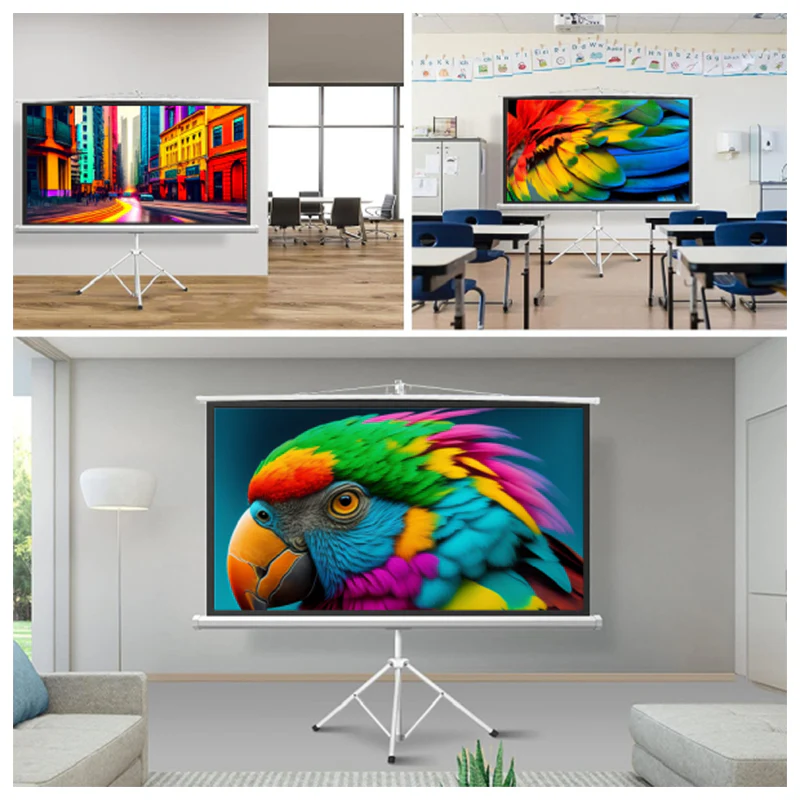 RoyalVision TriPod Projector Screen with Stand 110" (200x200 cm) - Image 2