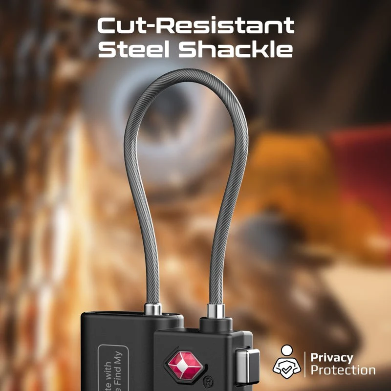 Promate TSA Luggage Lock with Smart Precision Tracking Tag - Image 8