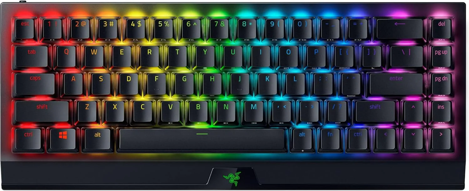 Razer BlackWidow V3 Mini HyperSpeed Wireless 65% Mechanical (Green Switches) RGB Gaming Keyboard, US Layput - Black - Image 15