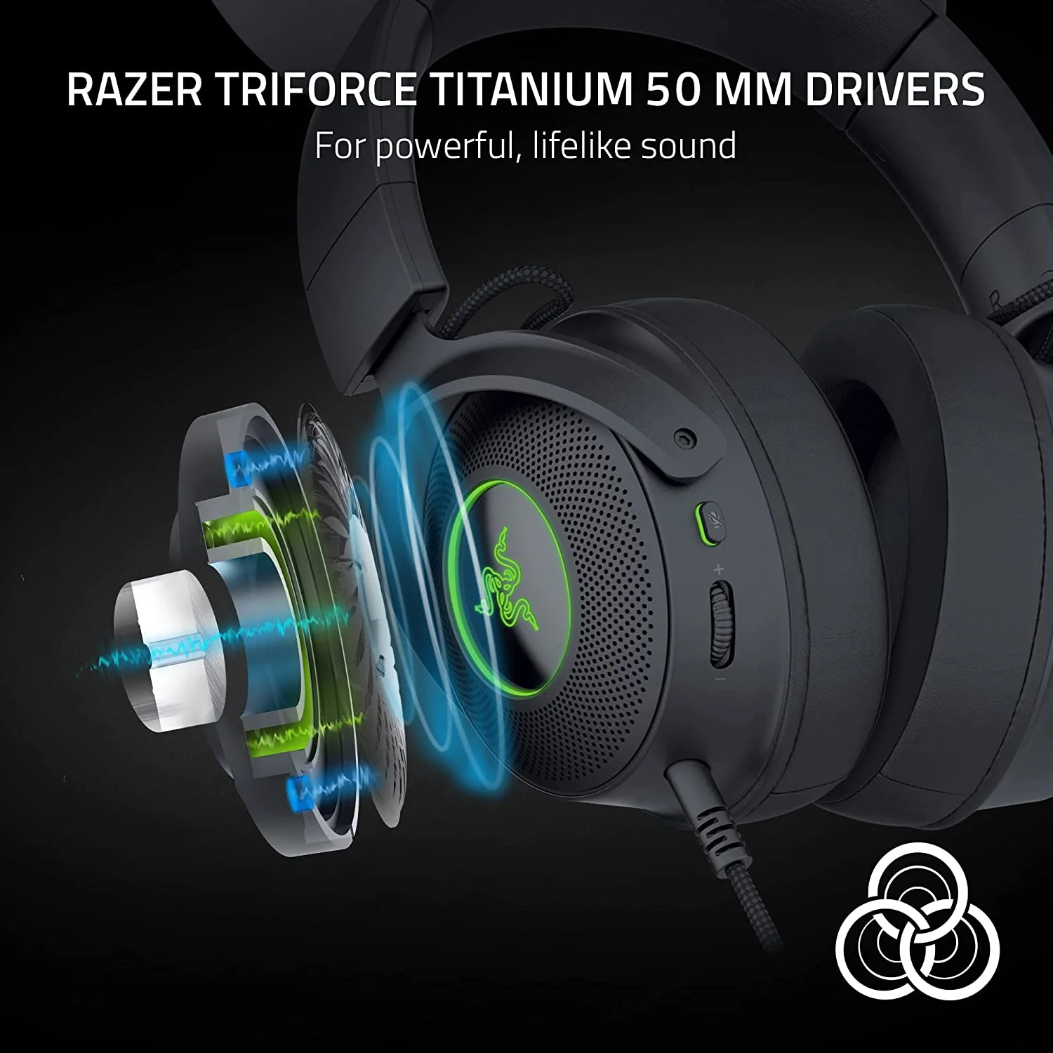 Razer Kraken Kitty V2 Pro Wired RGB Headset with Interchangeable Ears - Image 11