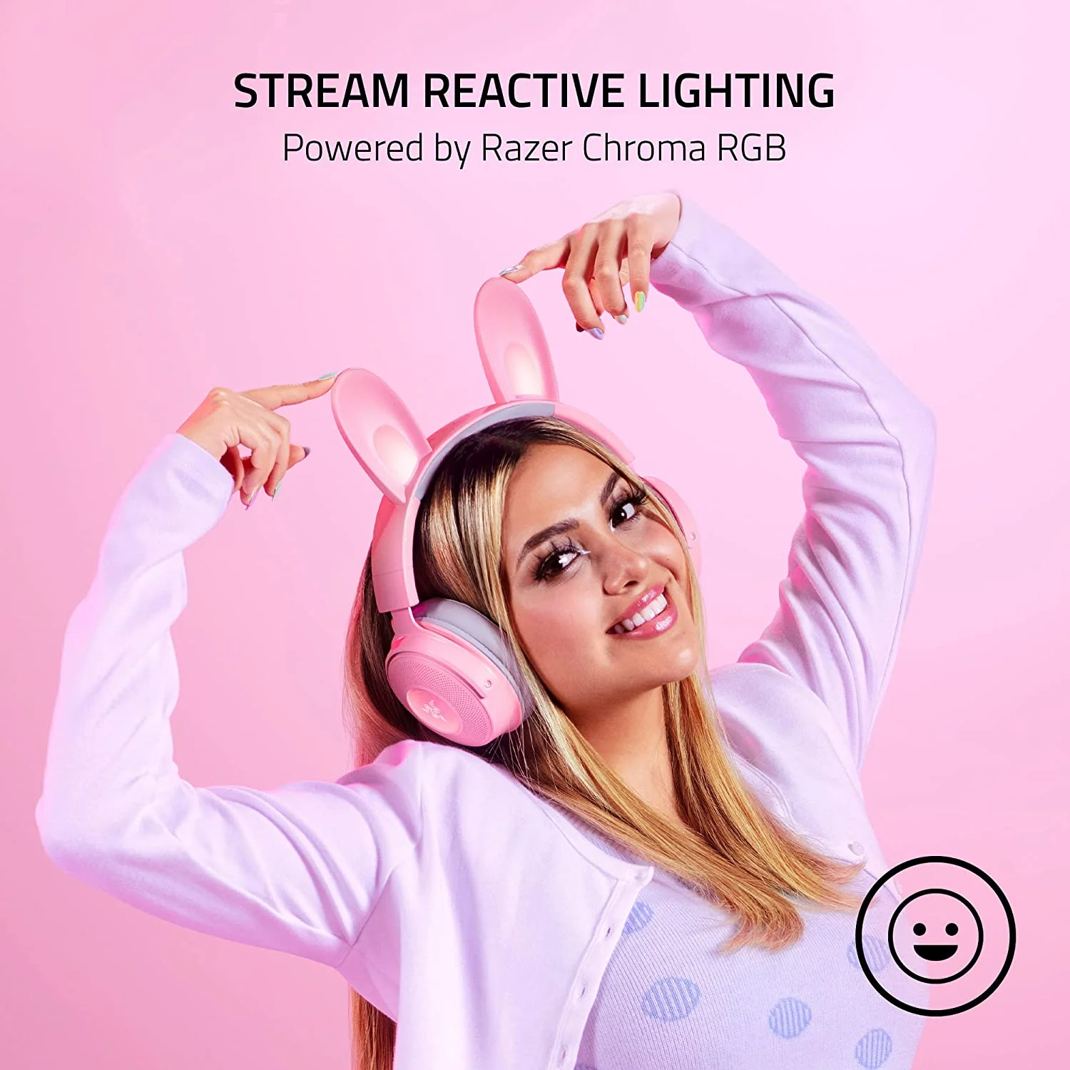 Razer Kraken Kitty V2 Pro Wired RGB Headset with Interchangeable Ears - Image 16