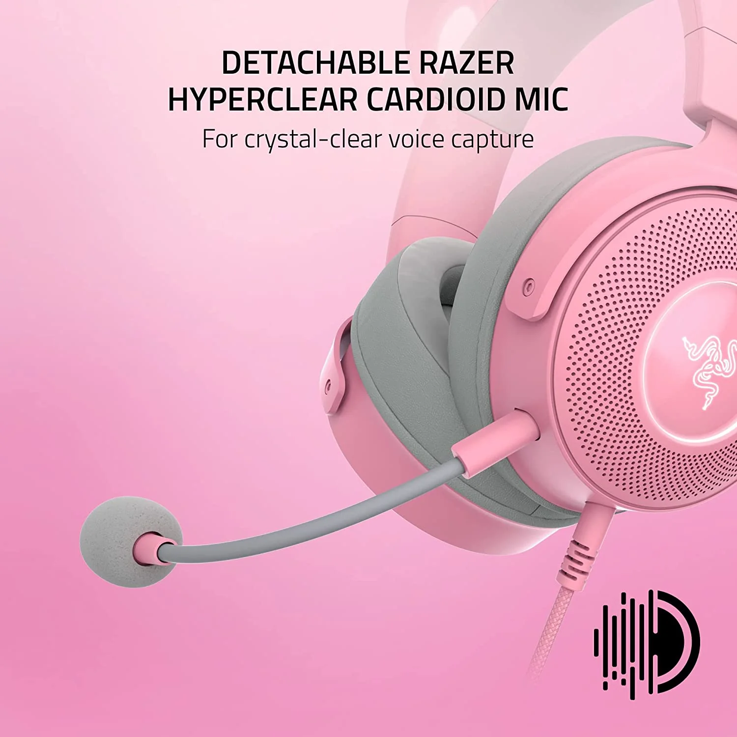 Razer Kraken Kitty V2 Pro Wired RGB Headset with Interchangeable Ears - Image 17