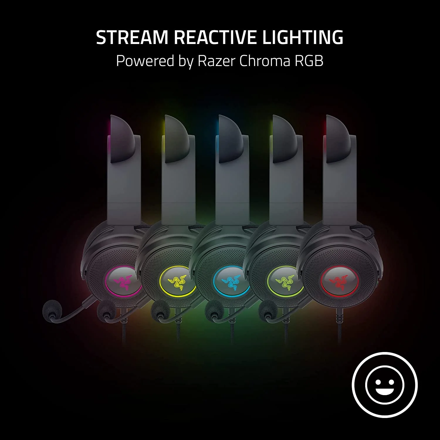 Razer Kraken Kitty V2 Pro Wired RGB Headset with Interchangeable Ears - Image 9