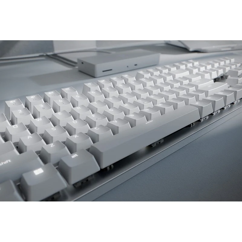 Razer Pro Type Ultra Wireless Mechanical Keyboard - Silent, Linear Switches, Hyperspeed Technology - White - Image 6