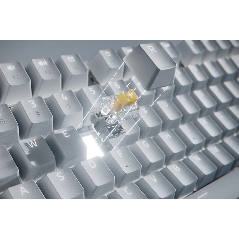 Razer Pro Type Ultra Wireless Mechanical Keyboard - Silent, Linear Switches, Hyperspeed Technology - White - Image 7
