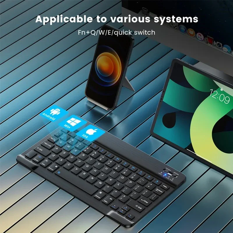 Rechargeable Wireless 10” Bluetooth + Logitech M185 Wireless Mouse + G240 Cloth Gaming Mouse Pad Bundle - Image 5