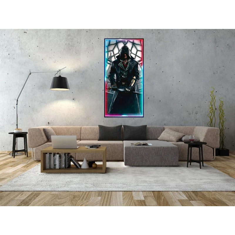 RGB LED Wall Painting, Poster Frame For Bedroom & Home Decoration - Assassins Creed Syndicate - Image 3