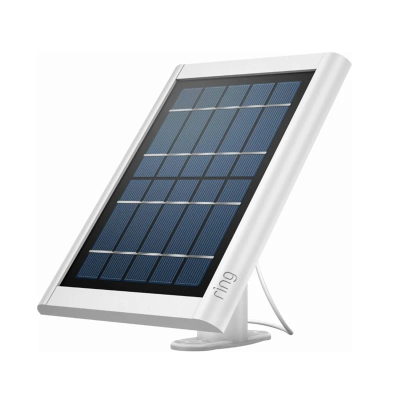 Ring Solar Panel (1st Generation), 2.4 Watts, Barrel Plug Connector - for Spotlight Cam Battery and Stick Up Cam Battery - White - Image 2