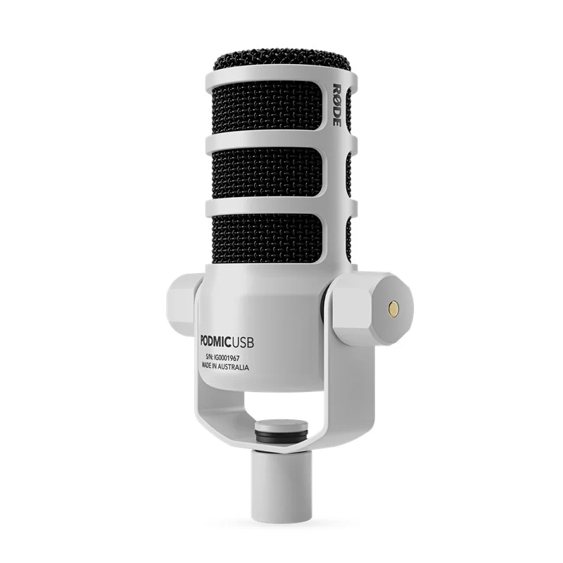 Rode PodMic USB and XLR Dynamic Broadcast Microphone - White - Image 4