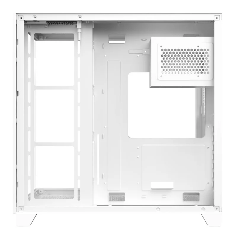 SHARX PROFIN ATX Mid-Tower Gaming PC Case - White - Image 6