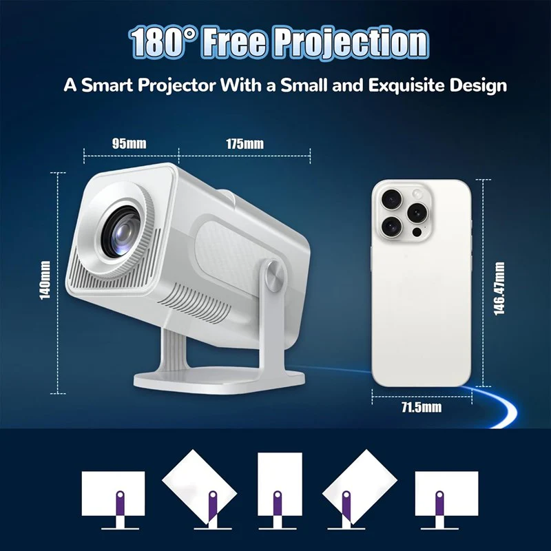 SMQ Projector 2 in 1 with Games and Wireless Controller HCS350 PRO - Image 2