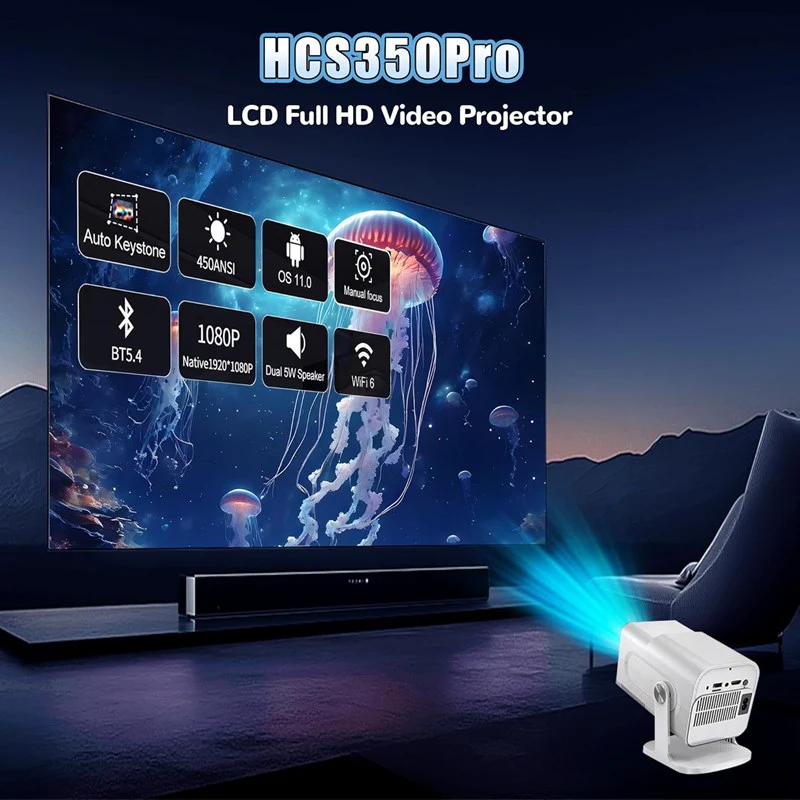 SMQ Projector 2 in 1 with Games and Wireless Controller HCS350 PRO - Image 3