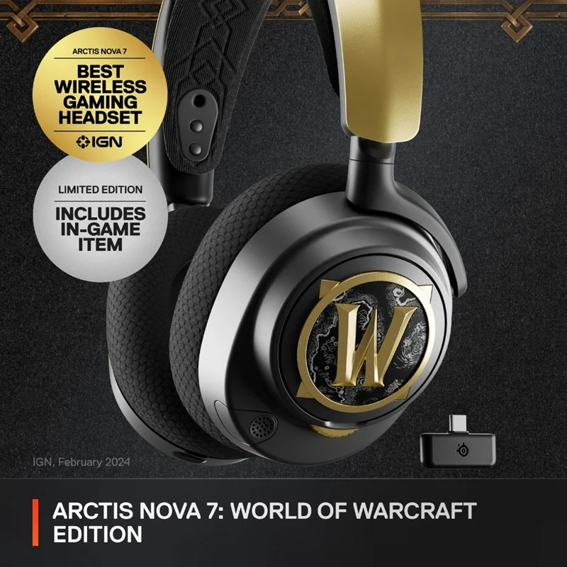 SteelSeries Arctis Nova 7 Wireless Gaming Headset - World of Warcraft Edition - Image 5